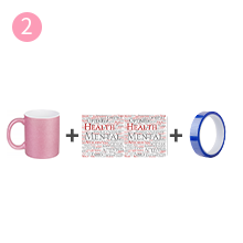 11 OZ sublimation Mugs Blanks  Pink detail g