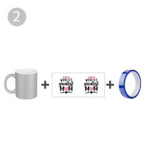 11 OZ sublimation Mugs Blanks Silver detail g
