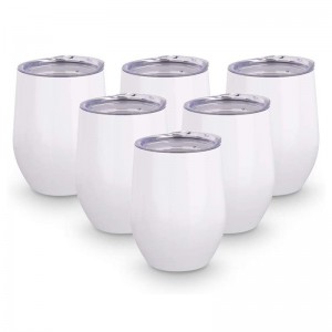 12 oz ta 'l-istainless steel insulat ta' sublimazzjoni ta 'tumbler bla zokk