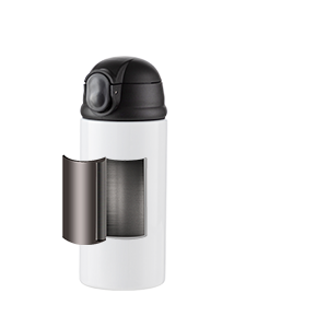 12 OZ White Straight Skinny Tumbler detail g