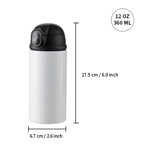 12 OZ White Straight Skinny Tumbler detail g