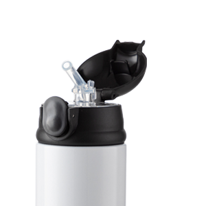 12 OZ White Straight Skinny Tumbler detail g