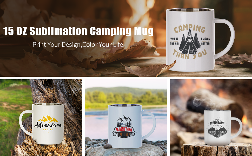 15 OZ Sublimation Blanks Mugs detail g