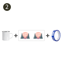 17 OZ Sublimation Blanks Enamel Mug White detail g