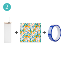 17 OZ Sublimation Blanks Glass Tumbler Skinny detail g