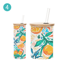 17 OZ Sublimation Blanks Glass Tumbler Skinny detail g