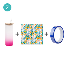 17 OZ Sublimacijske praznine Detalj stakla g