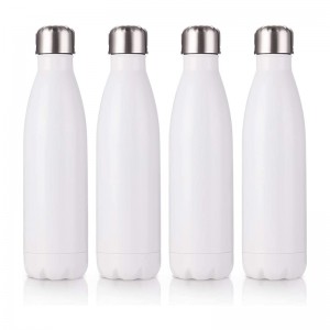 17 OZ Sublimation e na le likhechana tsa Tumbler White stenast STEELS