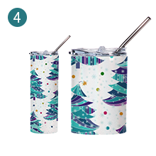 20 OZ Sublimacinis blizgus stiklainis Vaivorykštės detalė g