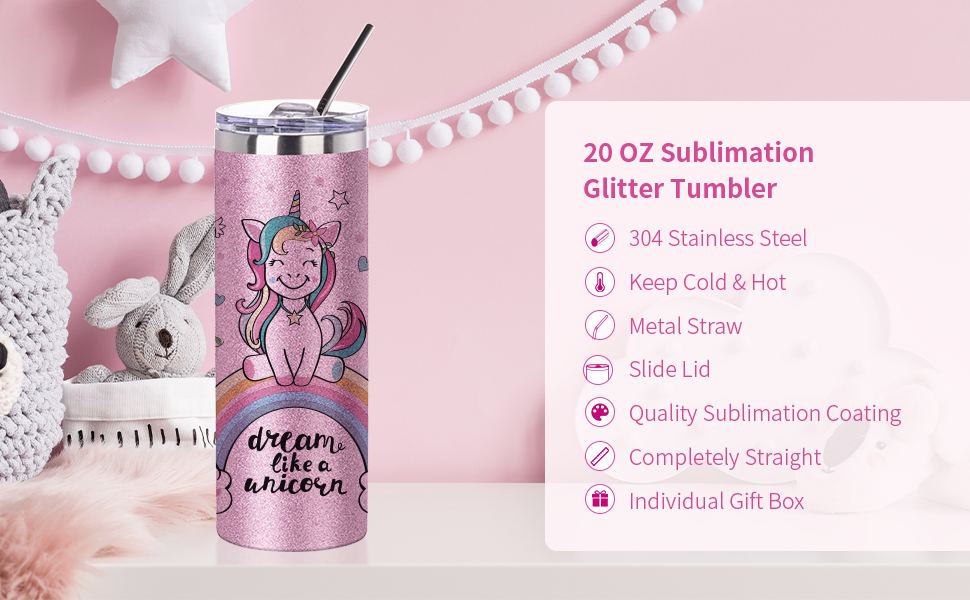 20 OZ Sublimação Straight Skinny detalhe g