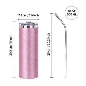 20 OZ Sublimação Straight Skinny detalhe g