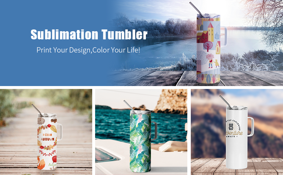 Tazas blancas de 20 oz con detalle de asa g