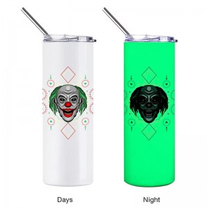 20 uncijos sublimacijos blankai švytintys liesi būgninė