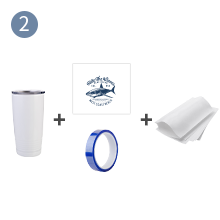 22 OZ Sublimation Blank Tumbler White Stainless detail g