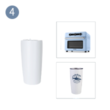 22 OZ Sublimation Blank Tumbler White Stainless detail g