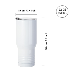 22 OZ White Sublimation Tumbler Car Cups imininingwane g
