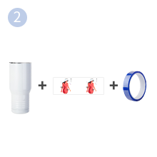 22 OZ White Sublimation Tumbler Car Cups imininingwane g