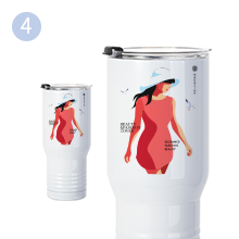 22 OZ White Sublimation Tumbler Car Cups imininingwane g