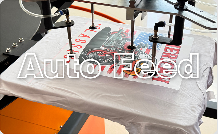 six-Station-Heat Press Machine -Auto Feed