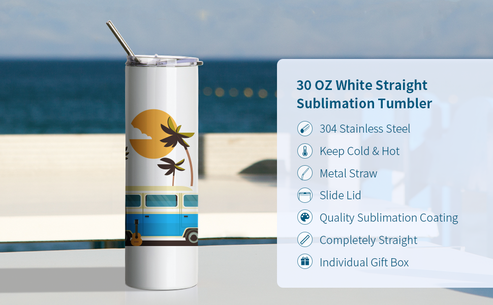 30 OZ Sublimation Blank detail g