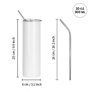 30 OZ Sublimation Blank detail g