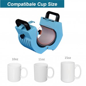 Máquina de prensa de tazas 4 en 1 Máquina de prensa de calor para  sublimación de tazas de café, máquina de sublimación de calor con  protección contra
