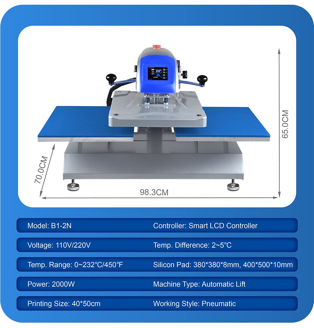 B1-2N Pneumatic Heat Press Machine