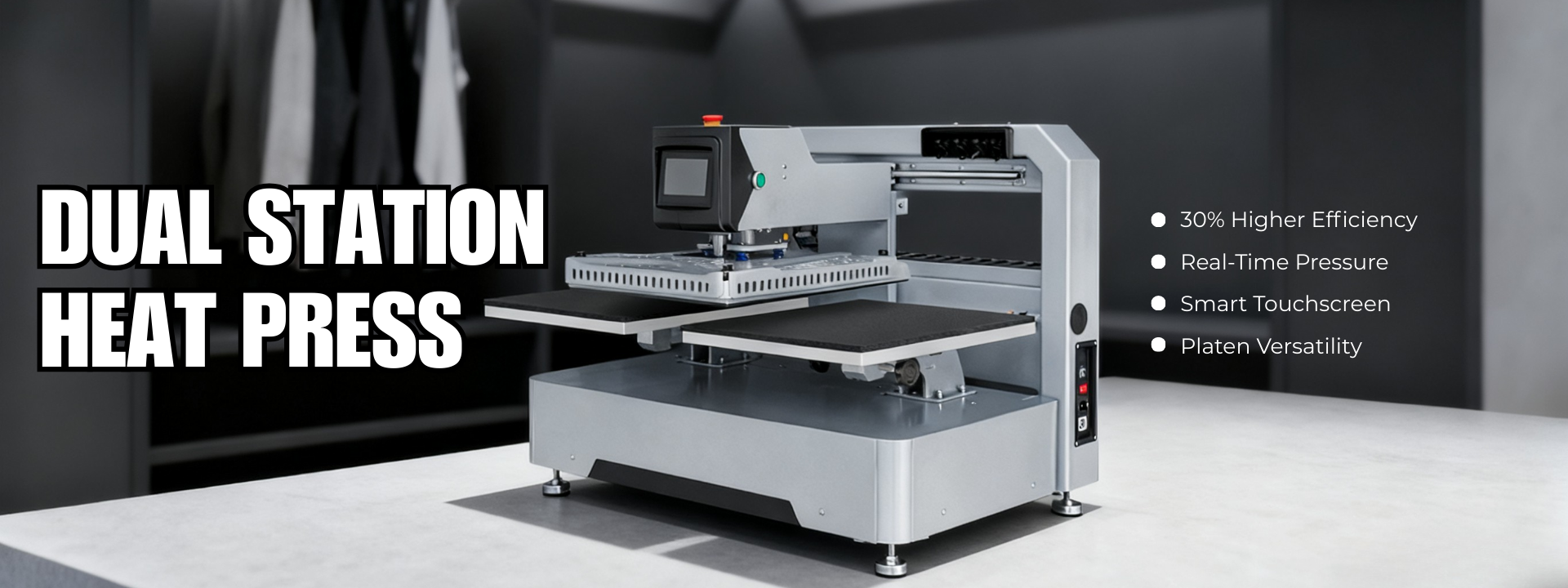 DUAL STATION AUTOMATIC HEAT PRESS MACHINE
