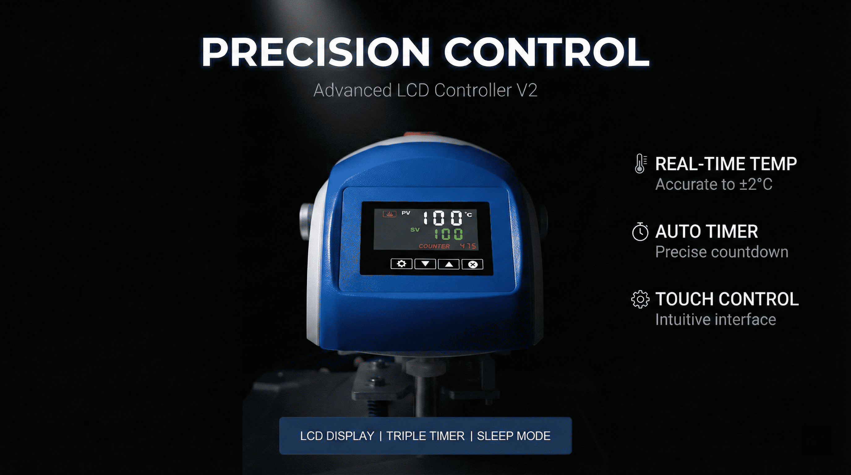Digital LCD controller IT9000 series for precise temperature control on heat press
