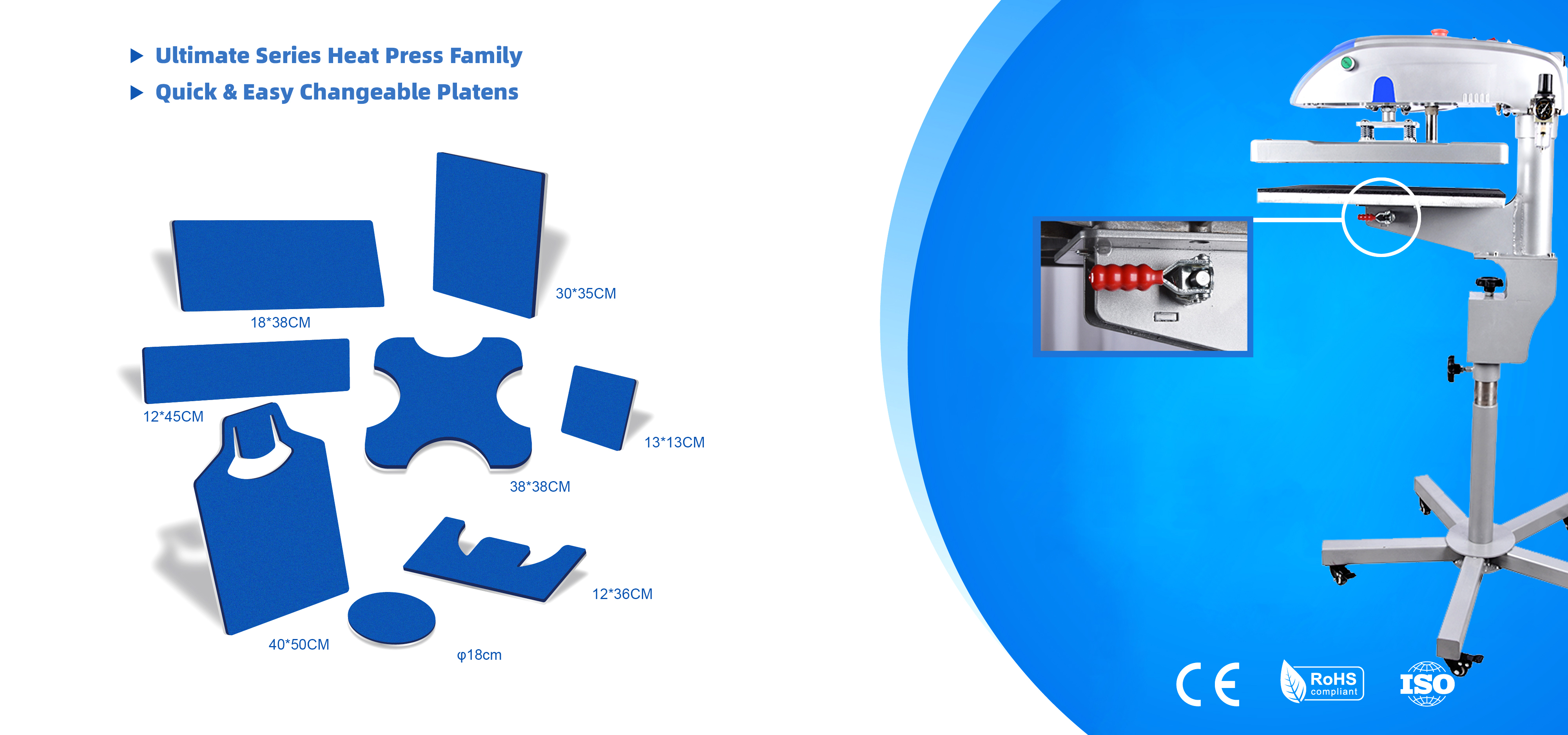 pneumatic heat press