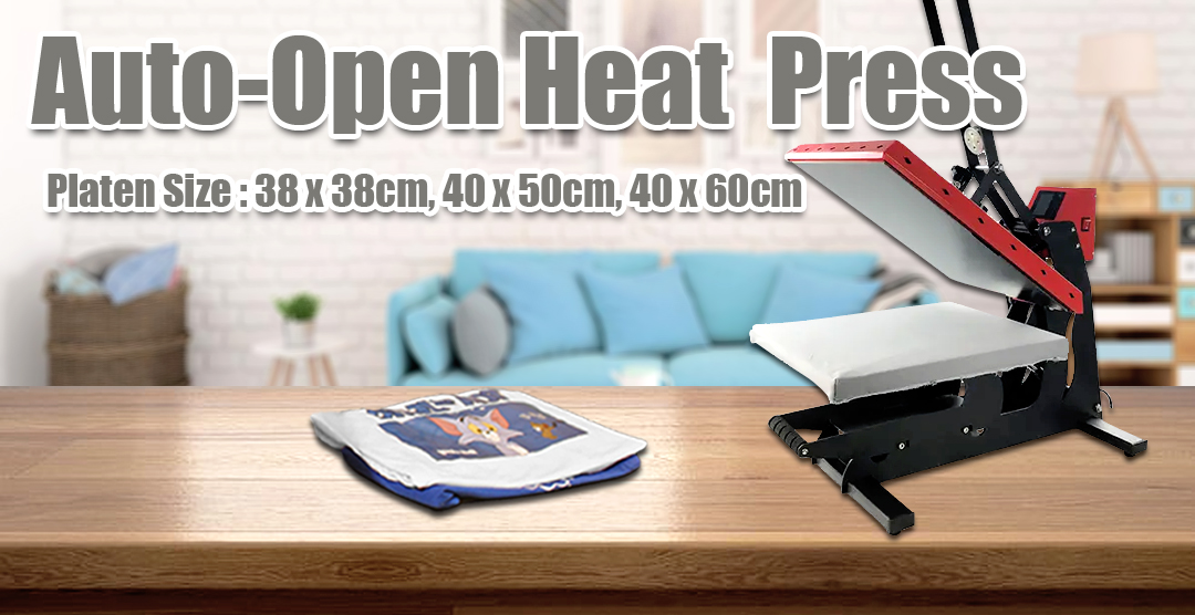auto open heat press