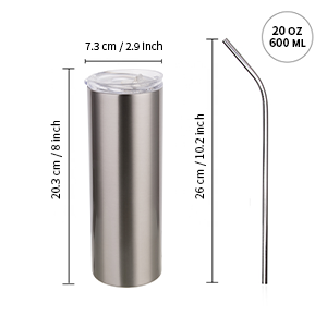 Steel Straight Tumbler detalj b