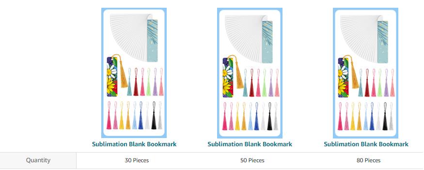50 pcs Sublimation Blank Bookmark Metal Blank Bookmarks with Hole and  Tassels Sublimation Blank Bookmarks to Decorate DIY Cra