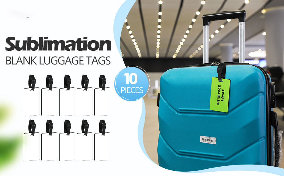 Sublimation Blank Luggage Tags detail
