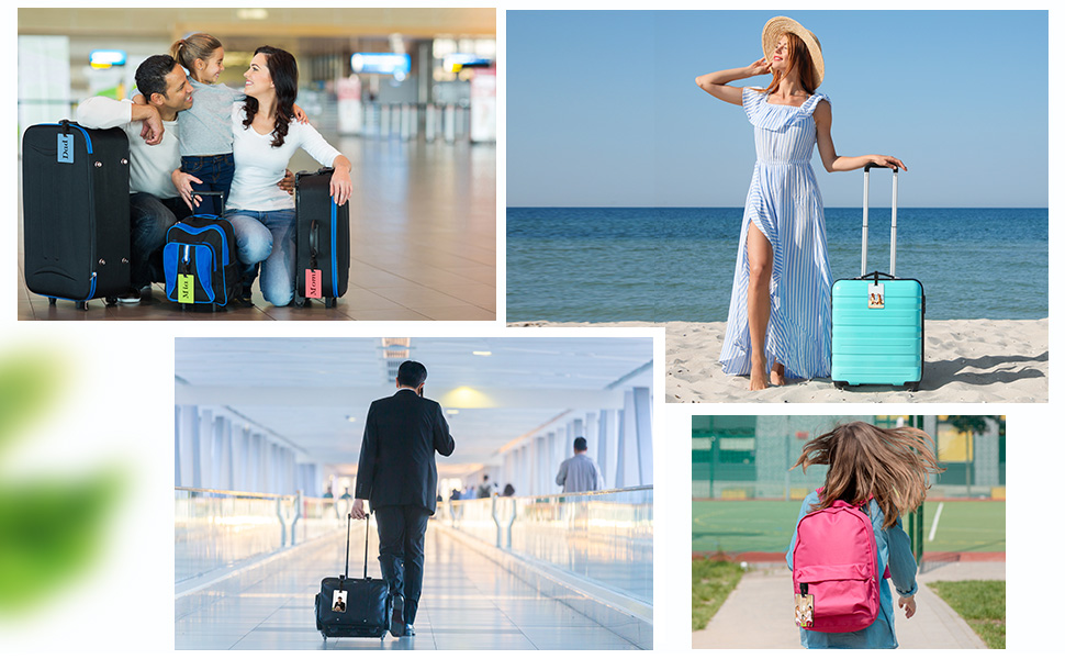 Wholesale Sublimation Blank Luggage Tags White Blank Travel Bag Baggage