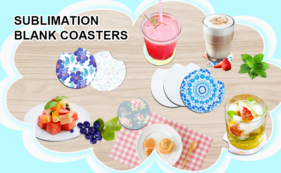 Sublimation Blanks Cup Coasters detail