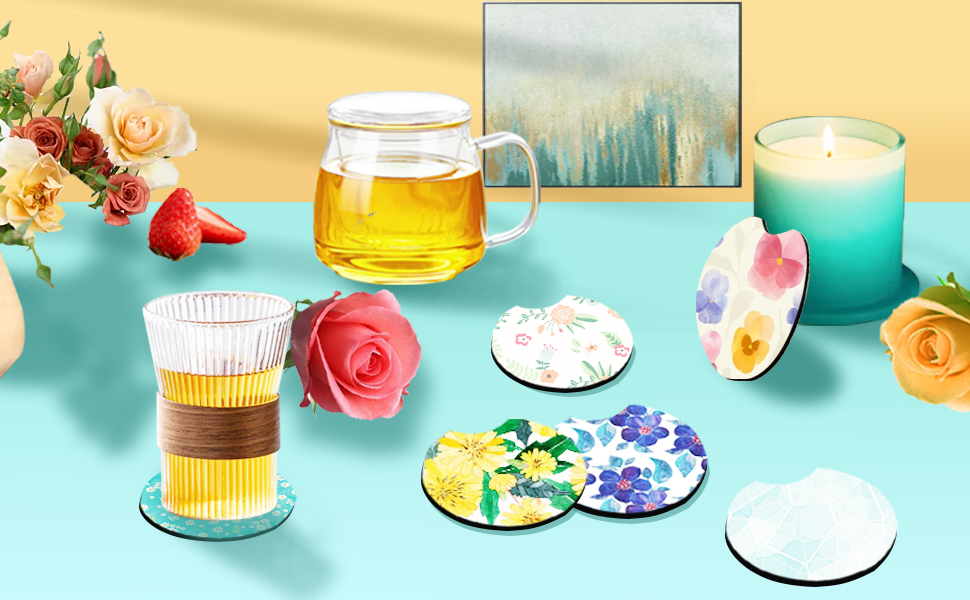 Sublimation Blanks Cup Coasters detail