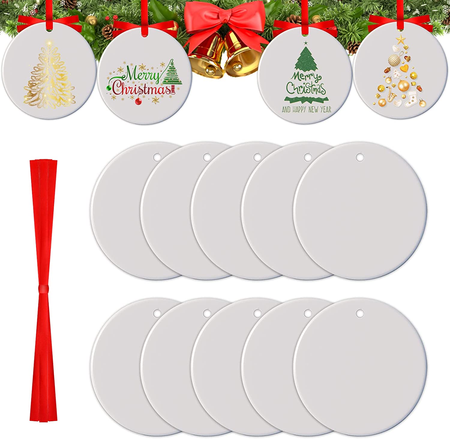 Zokongoletsera za Ceramic za Sublimation Popanga DIY P ...