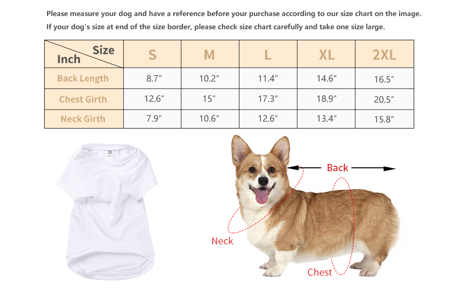 Sublimation Dog Shirt