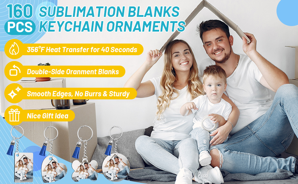 Sublimation Keychain Blanks Bulk detail