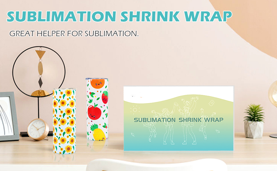 Wholesale Sublimation Shrink Wrap Sleeves for Sublimation Tumblers 5 x