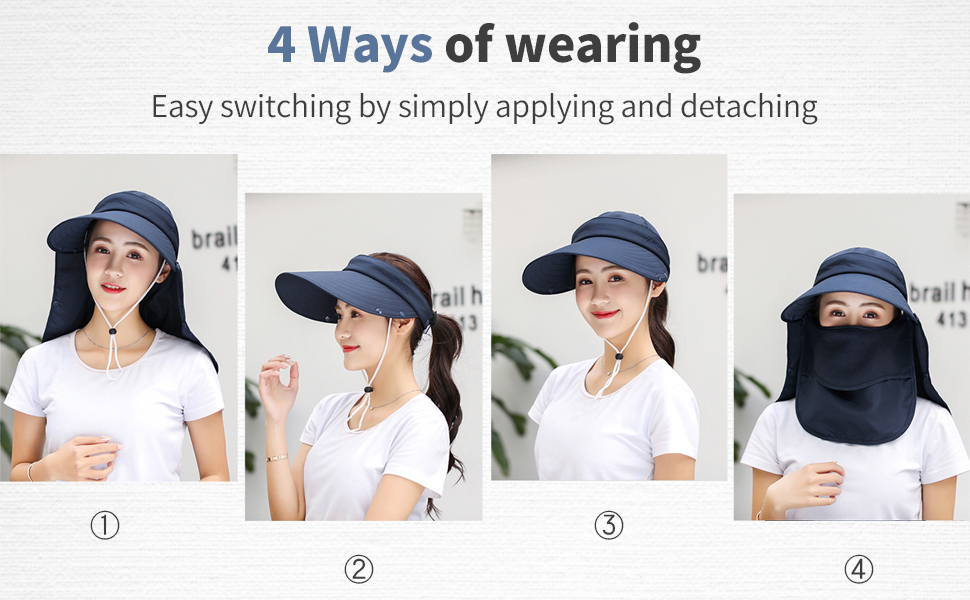 넓은 챙의 선햇 디테일