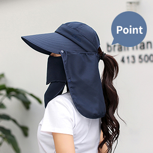 넓은 챙의 선햇 디테일