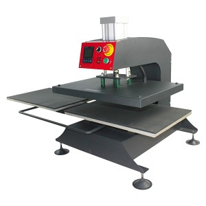 Doppia stazioni pneumatiche che spostano la macchina di trasferimento di calore a piastre inferiori