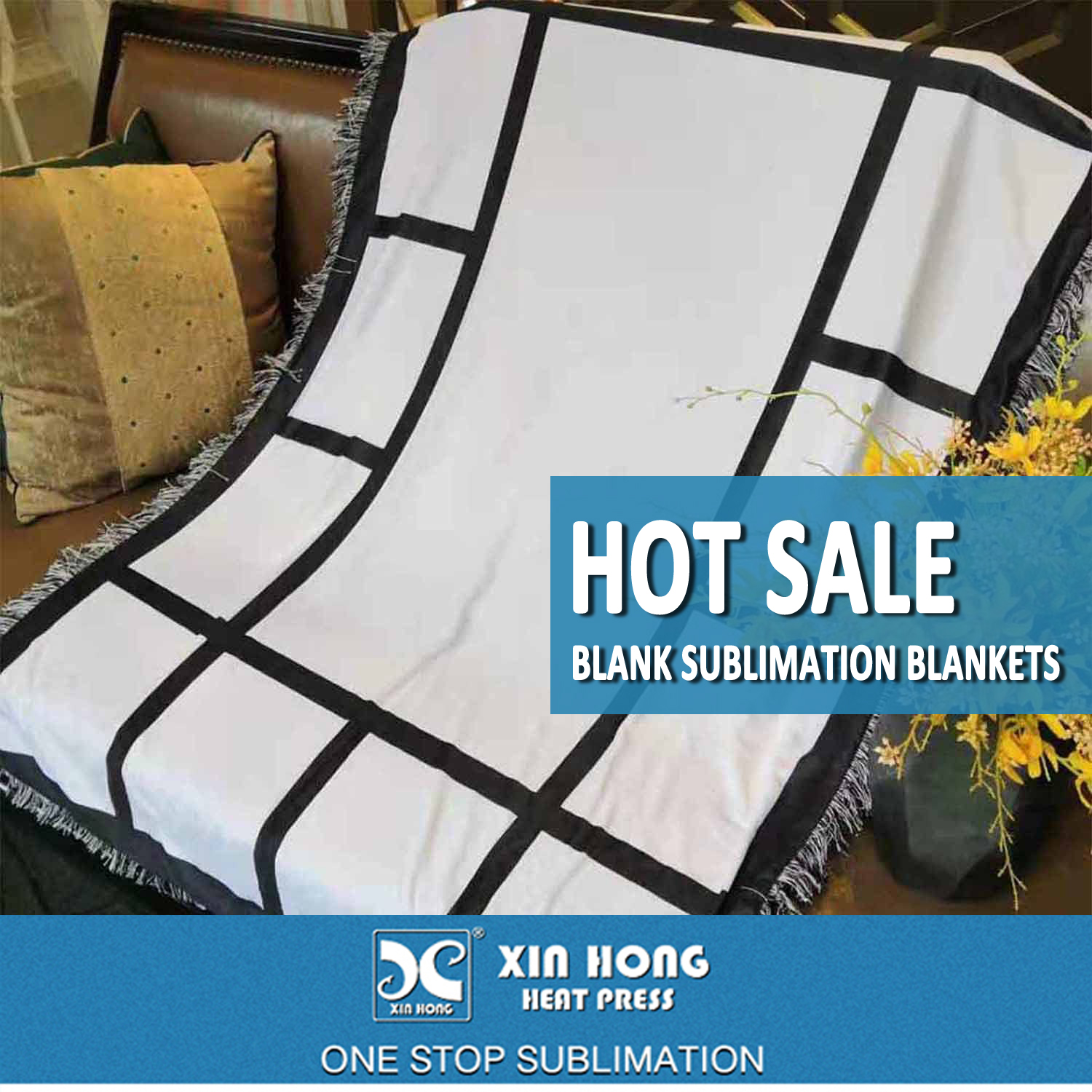 20 Panel Sublimation Throw Blankets – Covered N Blanks