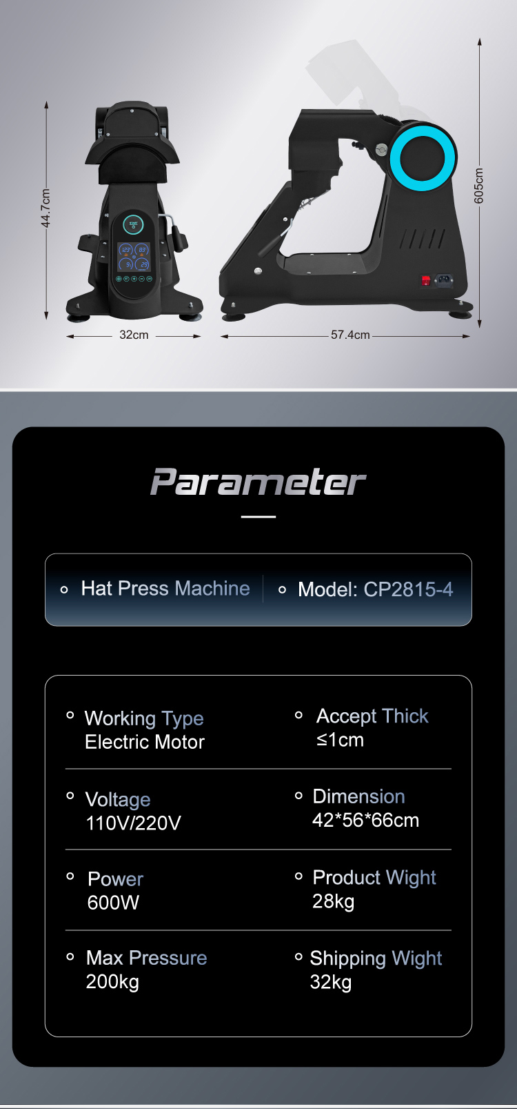 Auto-Open Cap Press Machine