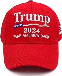 Trump 2024 Hat Keep America Great Take America Back Hat yokhala ndi USA Flag Embroidery Adjustable Baseball Cap