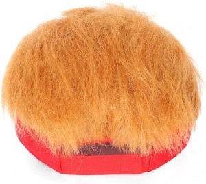 Chipewa cha Trump cha 2024 chokhala ndi Tsitsi, Donald Trump Make America Great Again Wig Hat Embroidered Ultra Adjustable MAGA Baseball Cap
