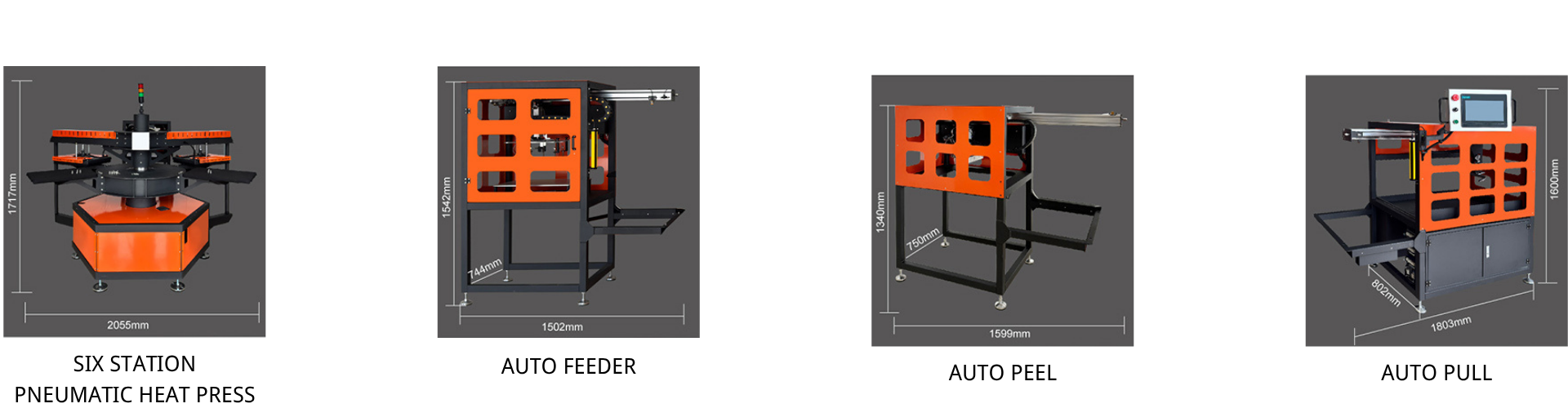 Six-Station-heat Press machine