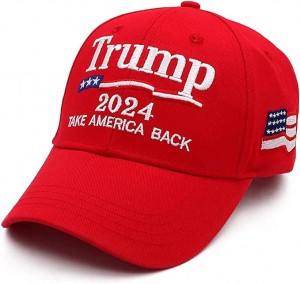 Trump 2024 Hat Keep America Great Take America Back Hat yokhala ndi USA Flag Embroidery Adjustable Baseball Cap